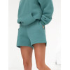 Women's athleisure jogger shorts with side pockets