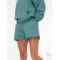 Women's athleisure jogger shorts with side pockets