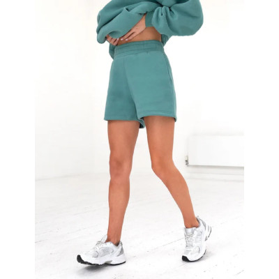 Women's athleisure jogger shorts with side pockets