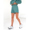 Women's athleisure jogger shorts with side pockets