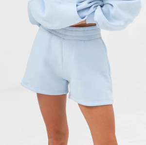 Women's athleisure jogger shorts with side pockets