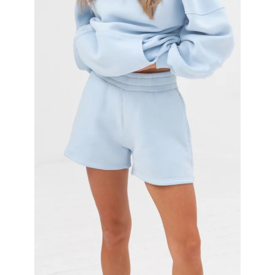 Women's athleisure jogger shorts with side pockets