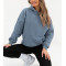 Oversized cotton hoodies with kangaroo pockets basic athleisure sweatshirts