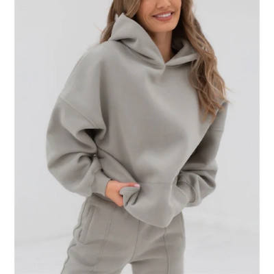 Hooded cotton sweatshirts heavy weight relaxed fit pocket hoodies