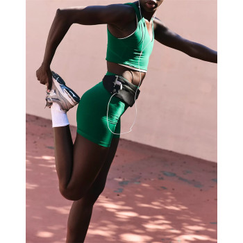 YOGA Womens Butterluxe Double Lined Tank Tops Scoop Neck Racerback Workout Tanks Sleeveless Casual Cropped Top