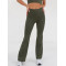 High waist flared yoga pants with back hidden zipper pockets flattering bell bottom leggings