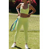 Workout Sets for Women 2 Piece Adjustable Strappy Sports Bra with High Waisted Butt Lifting Leggings Gym Sets Woman