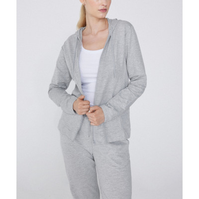 Full zipper hooded jackets cotton blend cozy loungewear hoodies