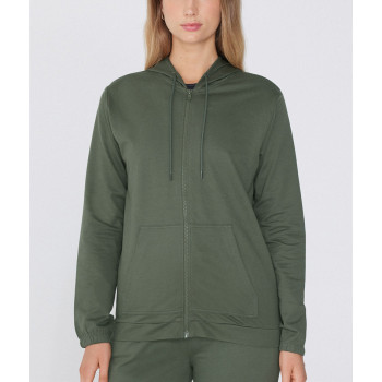 Full zipper hooded jackets cotton blend cozy loungewear hoodies