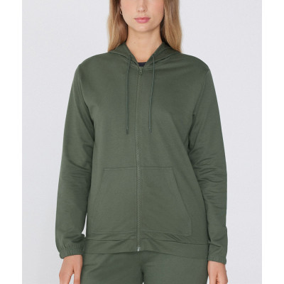 Full zipper hooded jackets cotton blend cozy loungewear hoodies