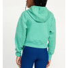 New arrival custom logo girls cropped hoodies zip front fleece cotton hooded jackets