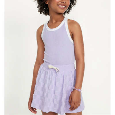 Color block ribbed racerback sports tank regular length sleeveless active tops