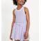 Color block ribbed racerback sports tank regular length sleeveless active tops