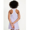 Color block ribbed racerback sports tank regular length sleeveless active tops
