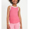 Color block ribbed racerback sports tank regular length sleeveless active tops