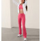 High rise flared pants for girls nylon spandex bell bottom yoga pants