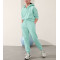 Girls comfy cotton fleece sweatpants with side pockets solid color everyday joggers