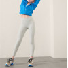 High waisted side pocket yoga leggings cottony 7/8 length fitness tights