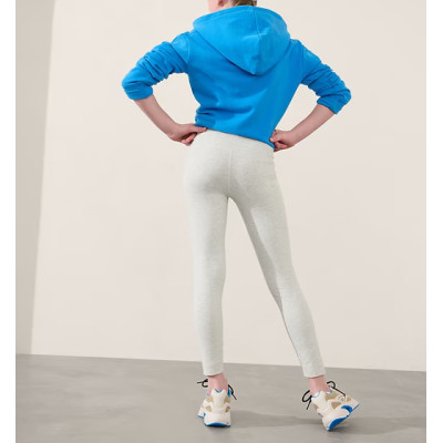 High waisted side pocket yoga leggings cottony 7/8 length fitness tights