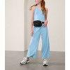 One piece athleisure jumpsuits with side pockets scoop tank wide leg pants with side pockets buttery soft stylish activewear