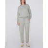 Adjustable waist cotton sweatpants for women with side pockets