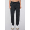 Adjustable waist cotton sweatpants for women with side pockets
