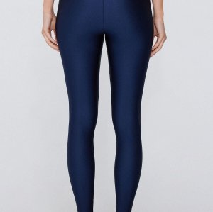 High waisted shinny yoga leggings close fitting studio to street fitness tights