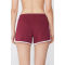 New arrival lounge shirts for women cozy cotton shorts with contrast trims