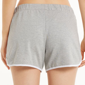 New arrival lounge shirts for women cozy cotton shorts with contrast trims