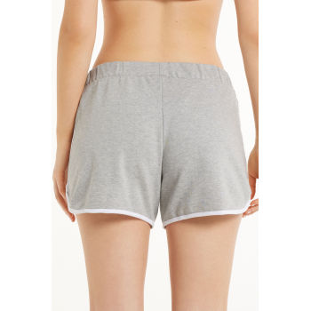 New arrival lounge shirts for women cozy cotton shorts with contrast trims