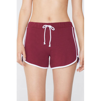 New arrival lounge shirts for women cozy cotton shorts with contrast trims