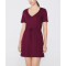 V neck short sleeve lounge dress for women lightweight sports dress