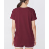 Lightweight cotton t shirts with curved hem hip length relaxed fit tees