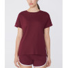 Lightweight cotton t shirts with curved hem hip length relaxed fit tees