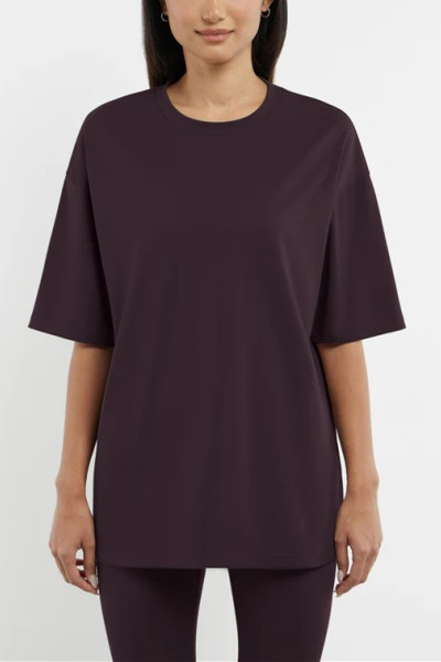 Oversized light soft cotton sports tees for women