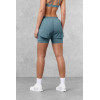 women's 2 in 1 running shorts with side pockets mid waist gym shorts for ladies
