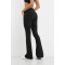 High rise 4 ways stretchy flared pants for women nylon spandex yoga leggings