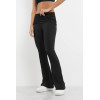 Folded waistband flared yoga pants buttery soft bell bottom leggings
