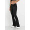 Folded waistband flared yoga pants buttery soft bell bottom leggings