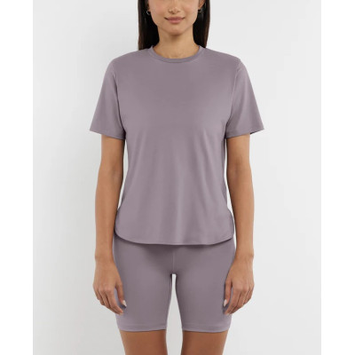 Regular fit curved hem sports tees light weight cotton t shirts