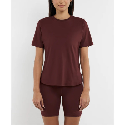 Regular fit curved hem sports tees light weight cotton t shirts