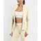 Women's curved yoga jackets custom full zipper fitness jackets