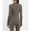 Women's curved yoga jackets custom full zipper fitness jackets