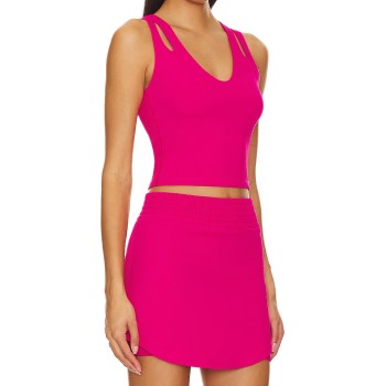 Two Piece Tennis Skirt Sets for Women 2 Piece Mini Skirt Set Going Out Golf Skort Athletic Skirt Pickleball Outfit