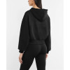 Hooded full zipper crop sweatshirts stylish cotton jackets for women