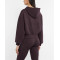 Hooded full zipper crop sweatshirts stylish cotton jackets for women