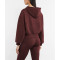 Hooded full zipper crop sweatshirts stylish cotton jackets for women