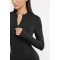Long sleeve full length zipped jumpsuits for ladies with thumb hole