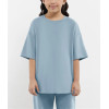 Unisex oversized cotton t shirts breathable crew neck drop shoulder sports tee