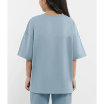 Unisex oversized cotton t shirts breathable crew neck drop shoulder sports tee